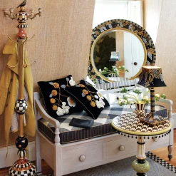 Entryway Furniture|Living Room|MacKenzie-Childs Courtly Check Coat Perch