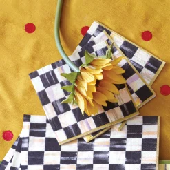 Bar Entertaining|MacKenzie-Childs Courtly Check Cocktail Paper Napkins