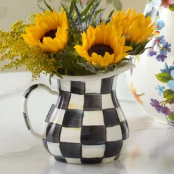 The Coffee Shop|Serveware|MacKenzie-Childs Courtly Check Creamer