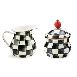 Kitchen & Dining Sets|The Coffee Shop|MacKenzie-Childs Courtly Check Creamer  Sugar Bowl Set