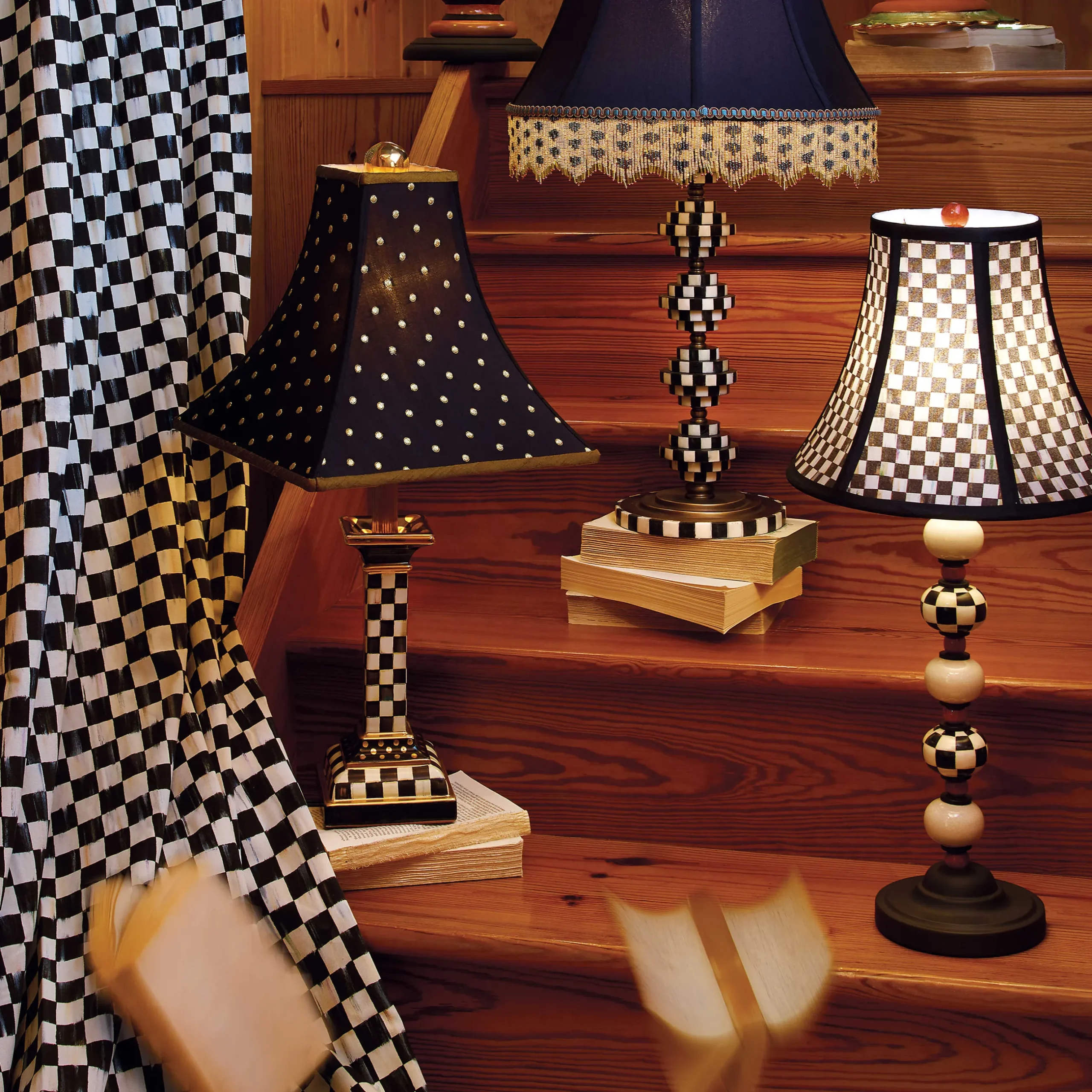 Room Accents|MacKenzie-Childs Courtly Check Curtain Panel