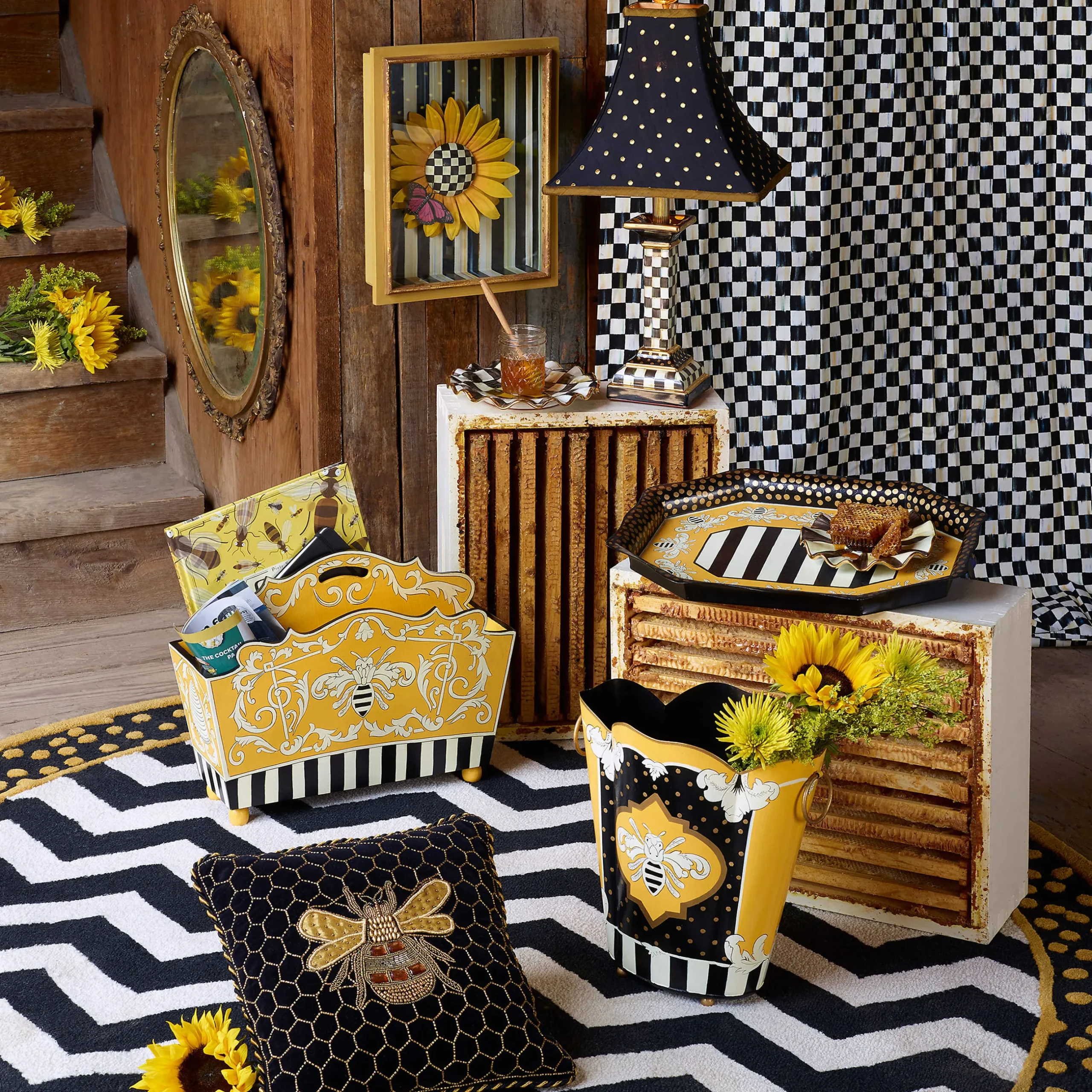 Room Accents|MacKenzie-Childs Courtly Check Curtain Panel