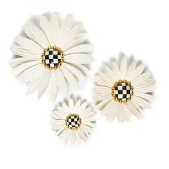 Decor Sets|Room Accents|MacKenzie-Childs Courtly Check Daisies - Set of 3