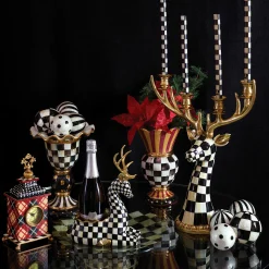 Holiday|Candles & Fragrances|MacKenzie-Childs Courtly Check Deer Head Candelabra