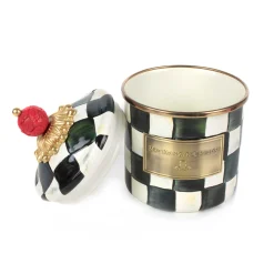 Room Accents|Kitchen Storage & Organization|MacKenzie-Childs Courtly Check Demi Canister
