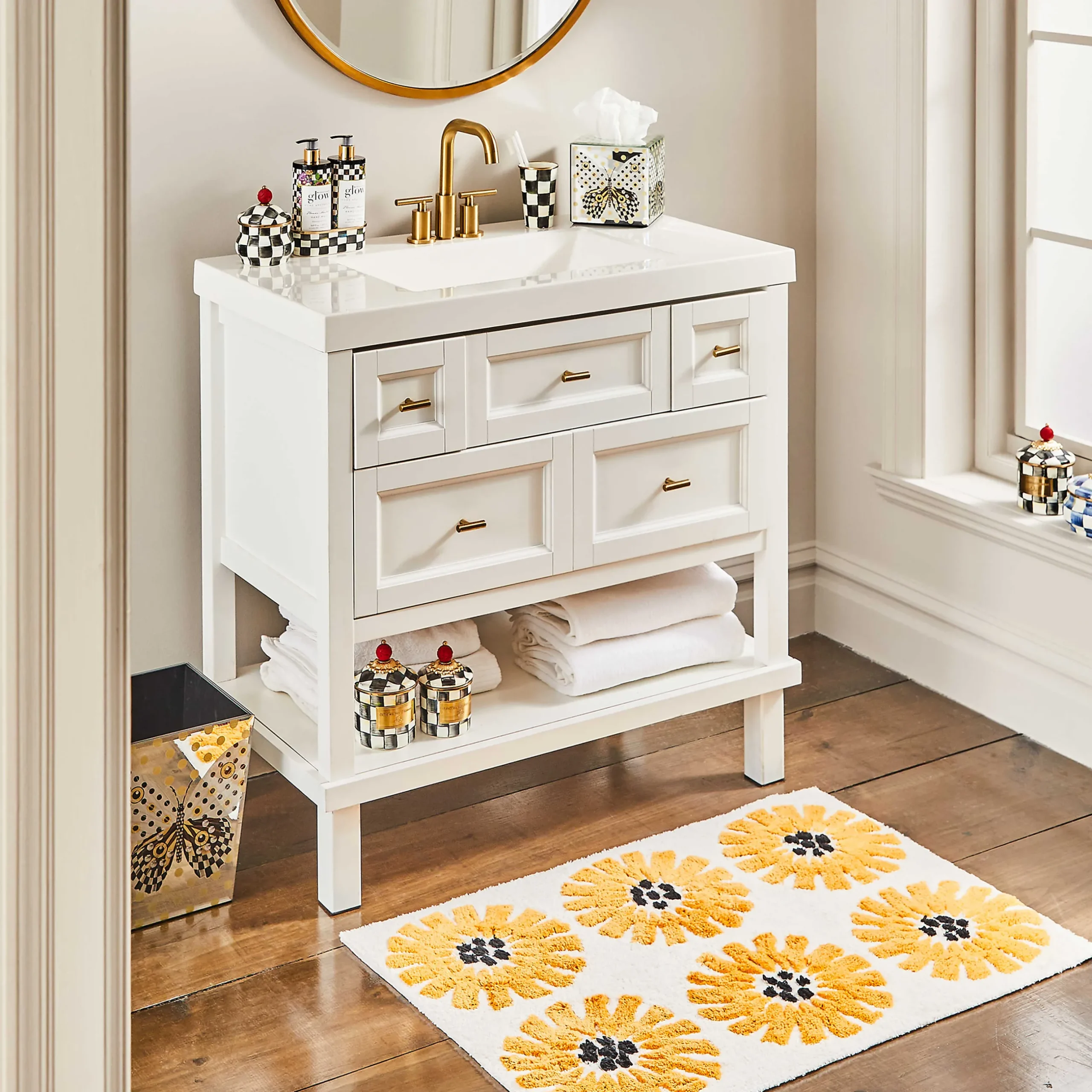 Room Accents|Kitchen Storage & Organization|MacKenzie-Childs Courtly Check Demi Canister