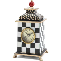 Room Accents|MacKenzie-Childs Courtly Check Desk Clock