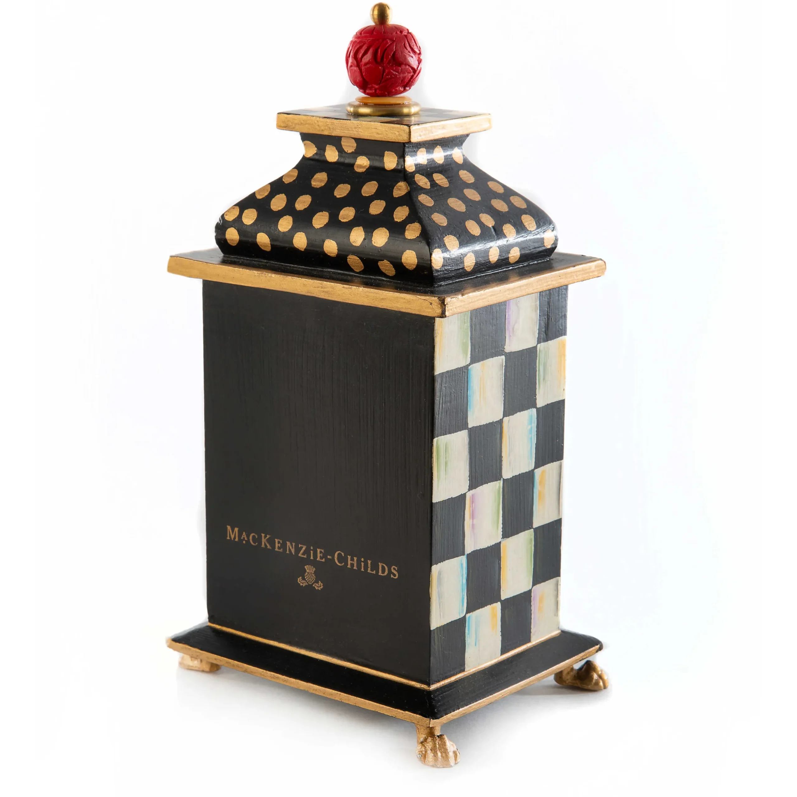 Room Accents|MacKenzie-Childs Courtly Check Desk Clock