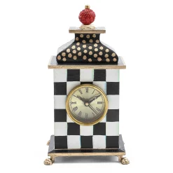 Room Accents|MacKenzie-Childs Courtly Check Desk Clock