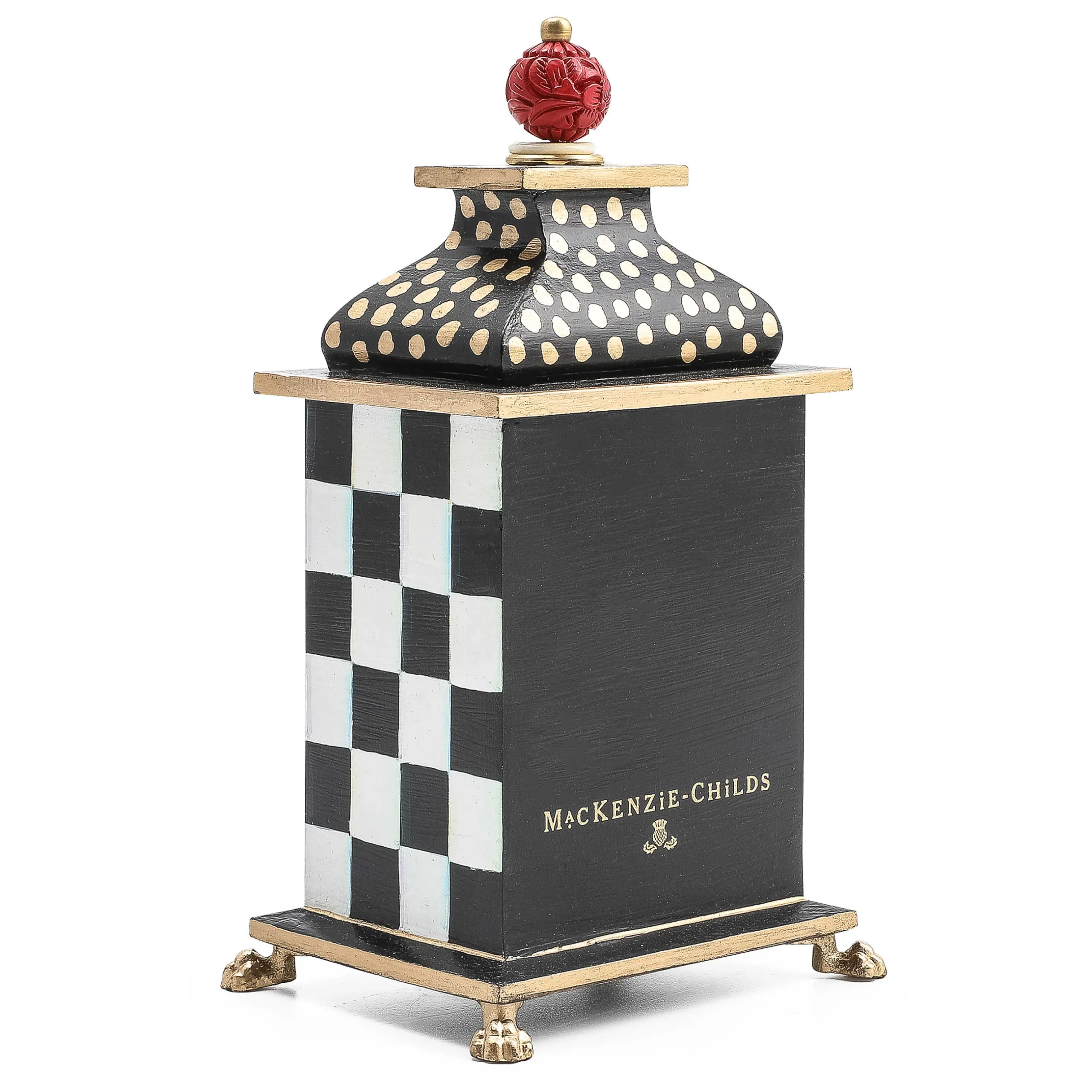 Room Accents|MacKenzie-Childs Courtly Check Desk Clock