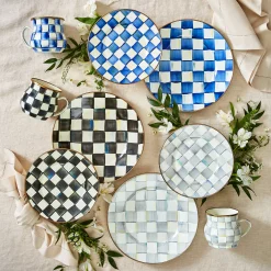 Dinnerware & Flatware|MacKenzie-Childs Courtly Check Dinner Plate