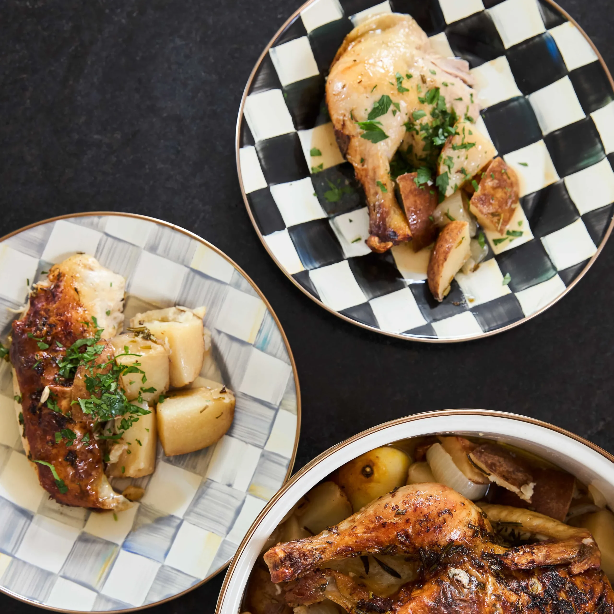 Dinnerware & Flatware|MacKenzie-Childs Courtly Check Dinner Plate
