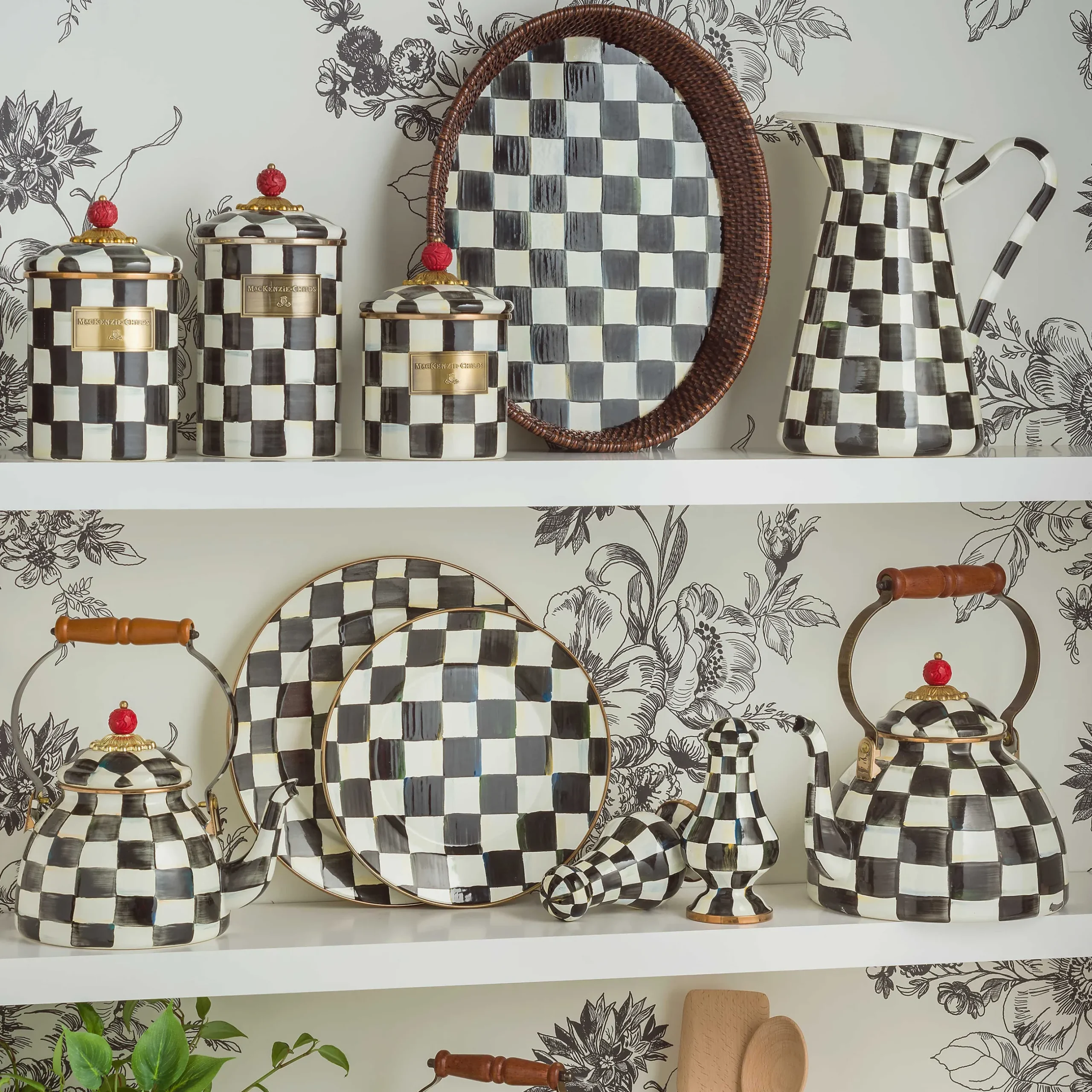 Dinnerware & Flatware|MacKenzie-Childs Courtly Check Dinner Plate