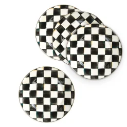 Kitchen & Dining Sets|Fall Entertaining|MacKenzie-Childs Courtly Check Dinner Plates, Set of 4