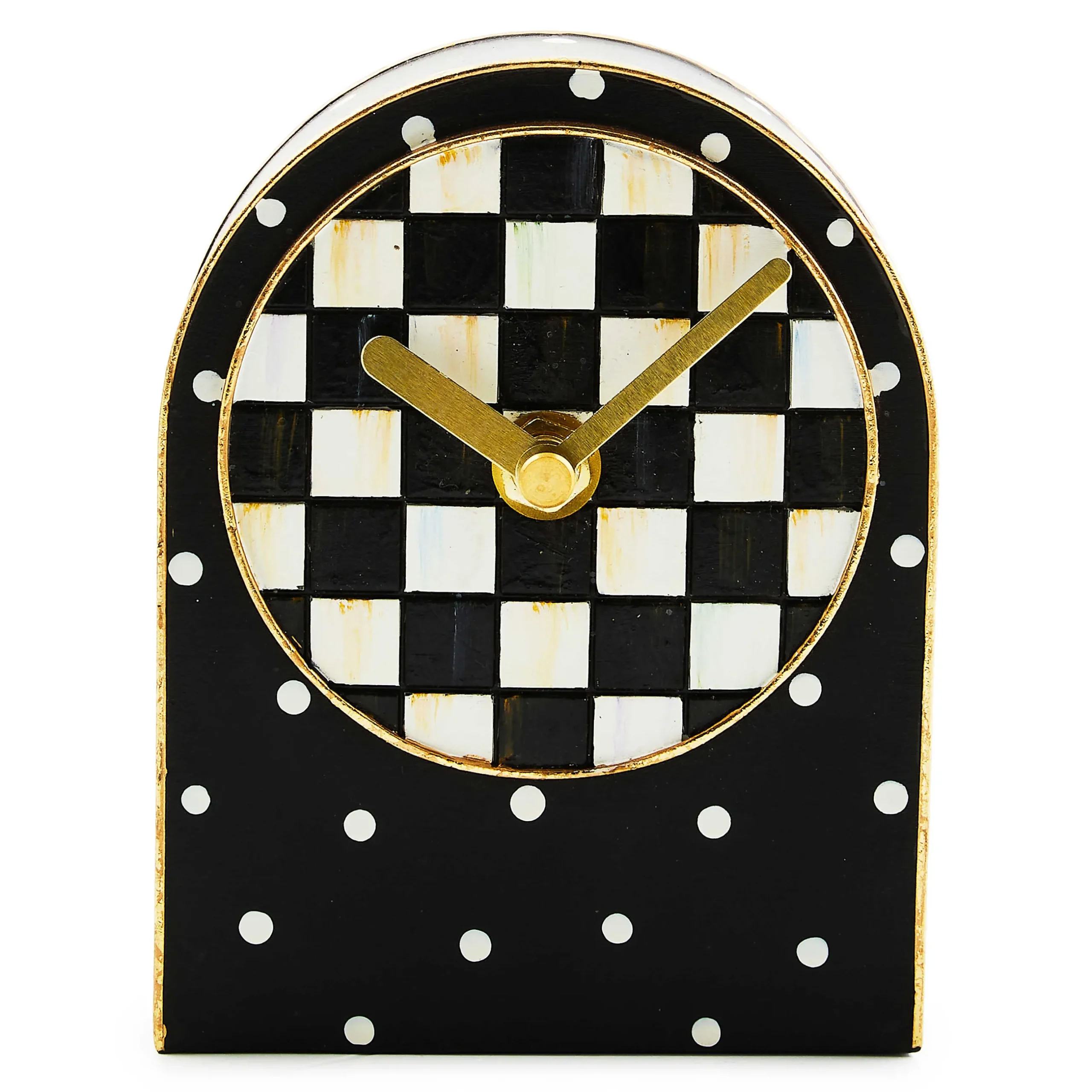 Room Accents|MacKenzie-Childs Courtly Check Dot Clock
