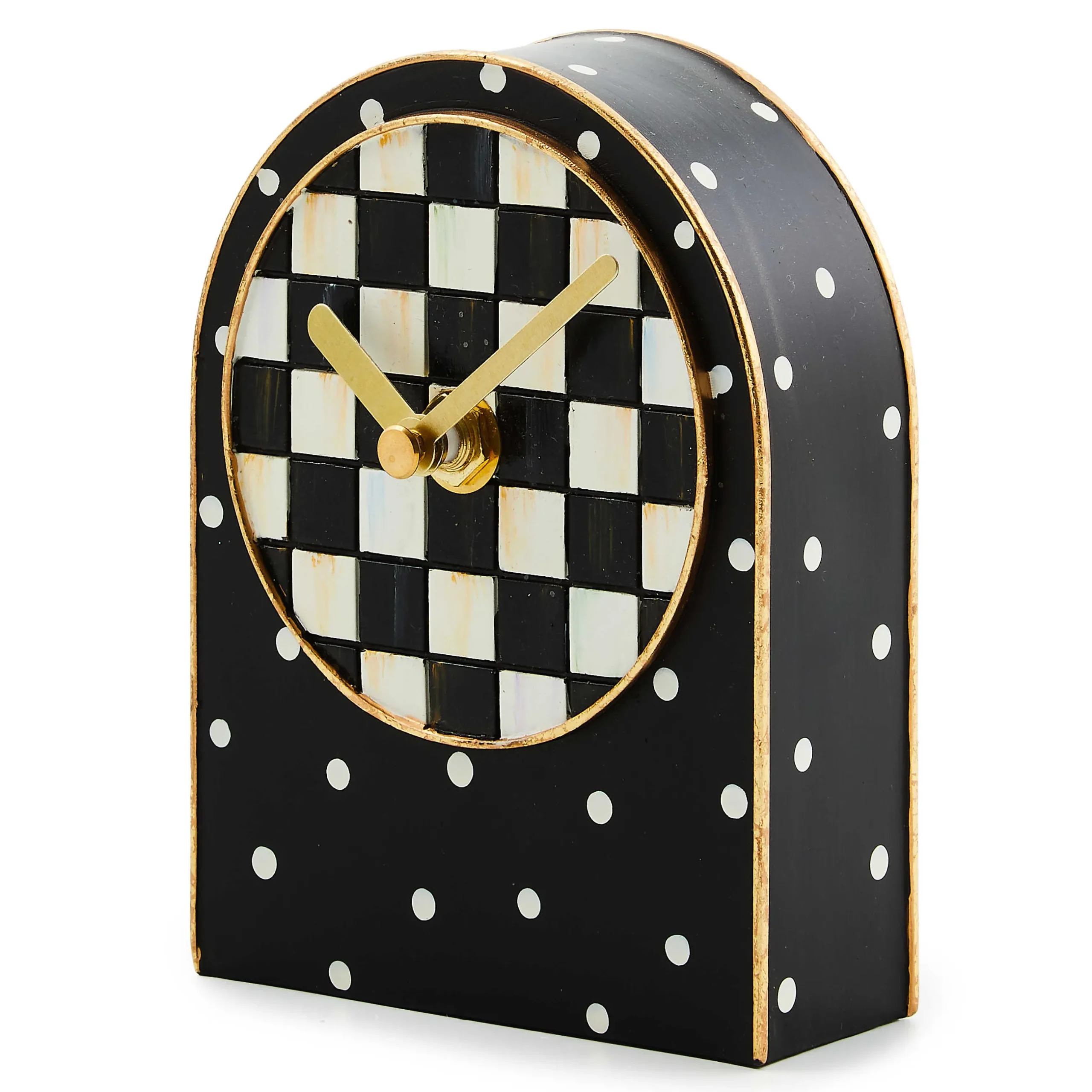 Room Accents|MacKenzie-Childs Courtly Check Dot Clock