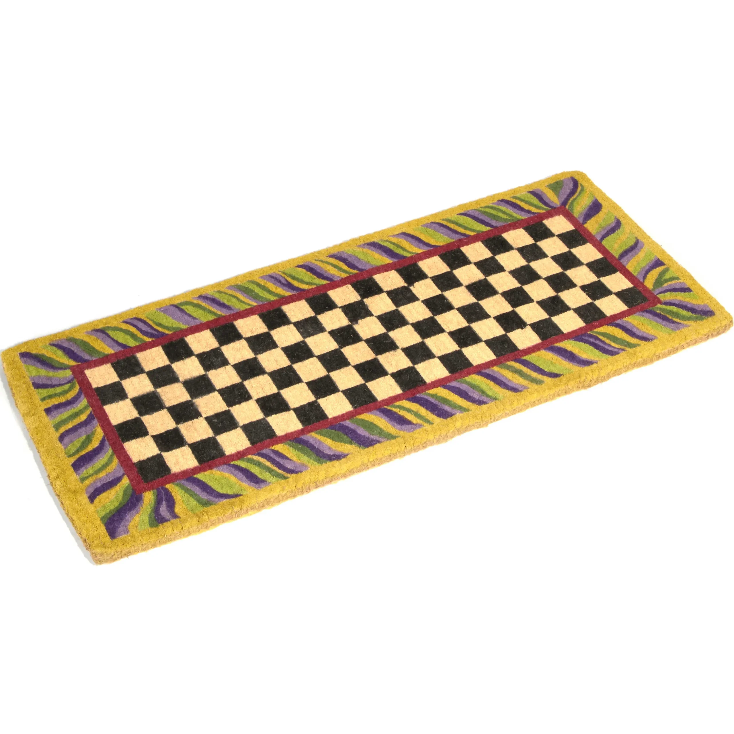 Outdoor|Rugs|MacKenzie-Childs Courtly Check Double Door Entrance Mat