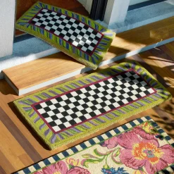 Outdoor|Rugs|MacKenzie-Childs Courtly Check Double Door Entrance Mat