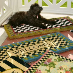 Outdoor|Rugs|MacKenzie-Childs Courtly Check Double Door Entrance Mat