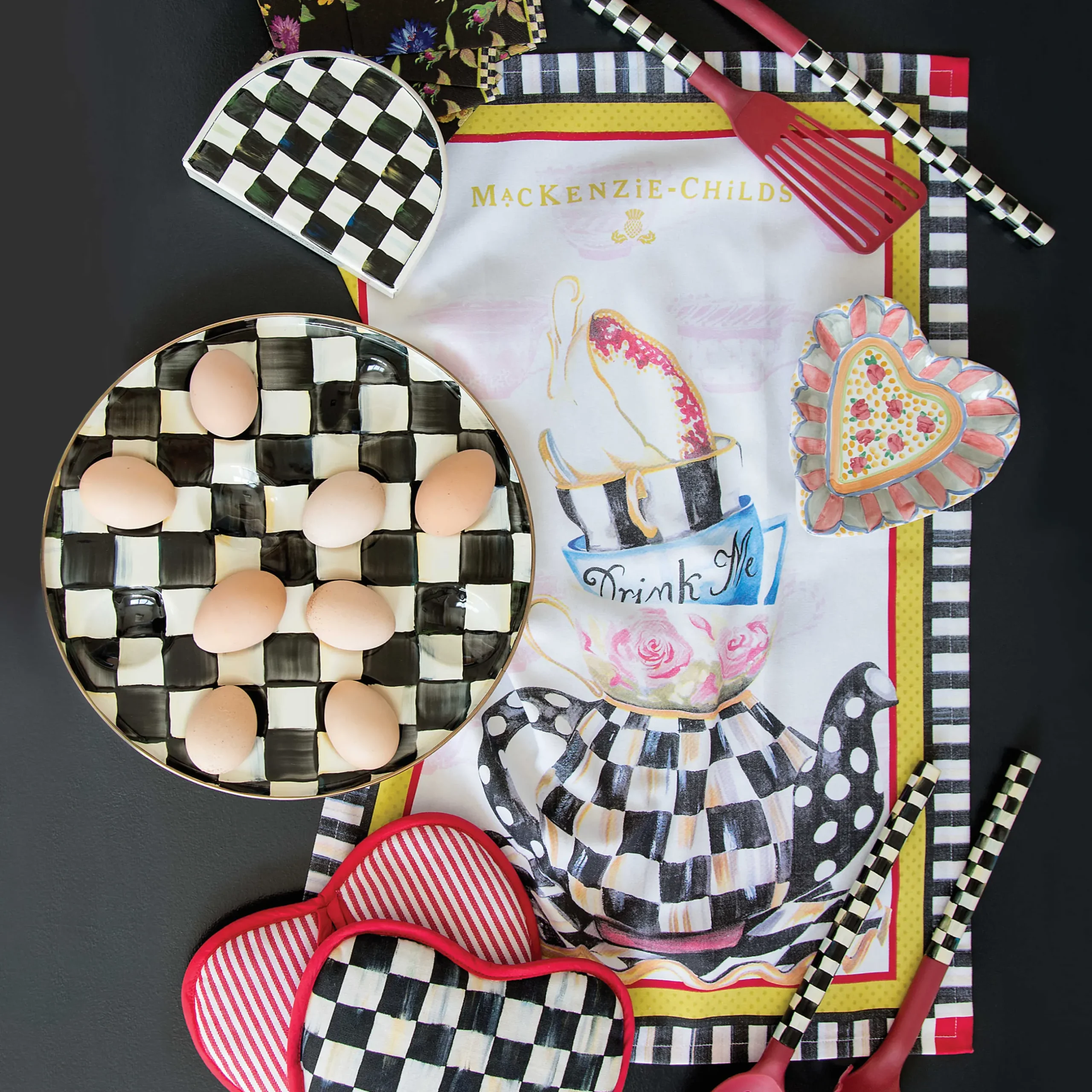 Easter|Spring|MacKenzie-Childs Courtly Check Egg Plate