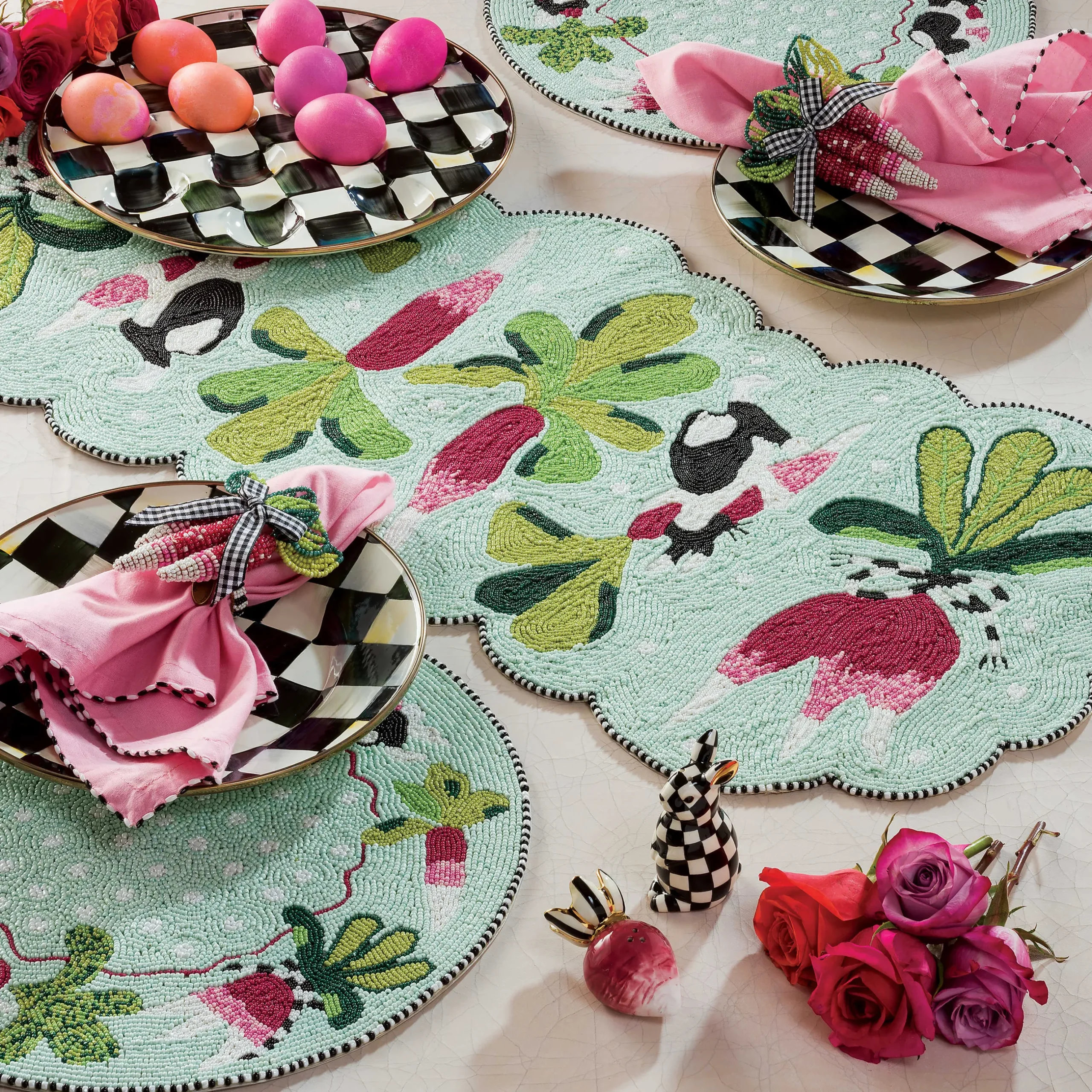 Easter|Spring|MacKenzie-Childs Courtly Check Egg Plate