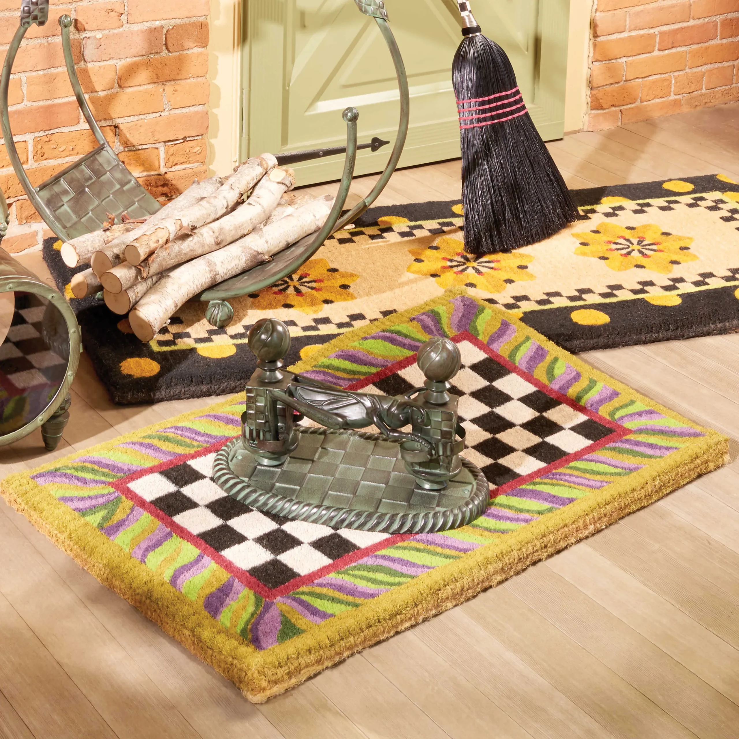 Outdoor|Rugs|MacKenzie-Childs Courtly Check Entrance Mat