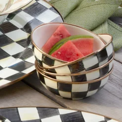Bar Entertaining|Dinnerware & Flatware|MacKenzie-Childs Courtly Check Everyday Bowl