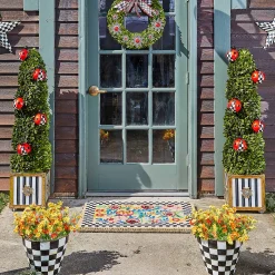 Spring|Outdoor|MacKenzie-Childs Courtly Check Extra Large Garden Pot