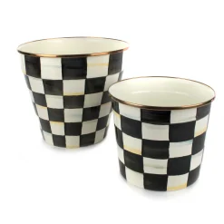 Spring|Outdoor|MacKenzie-Childs Courtly Check Extra Large Garden Pot