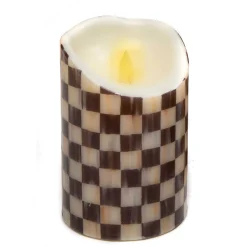 Candles & Fragrances|MacKenzie-Childs Courtly Check Flicker 6 Pillar Candle