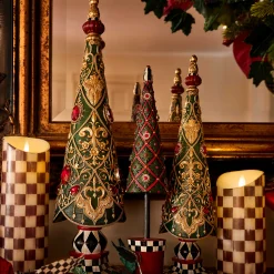 Candles & Fragrances|Table Accessories|MacKenzie-Childs Courtly Check Flicker 9 Pillar Candle