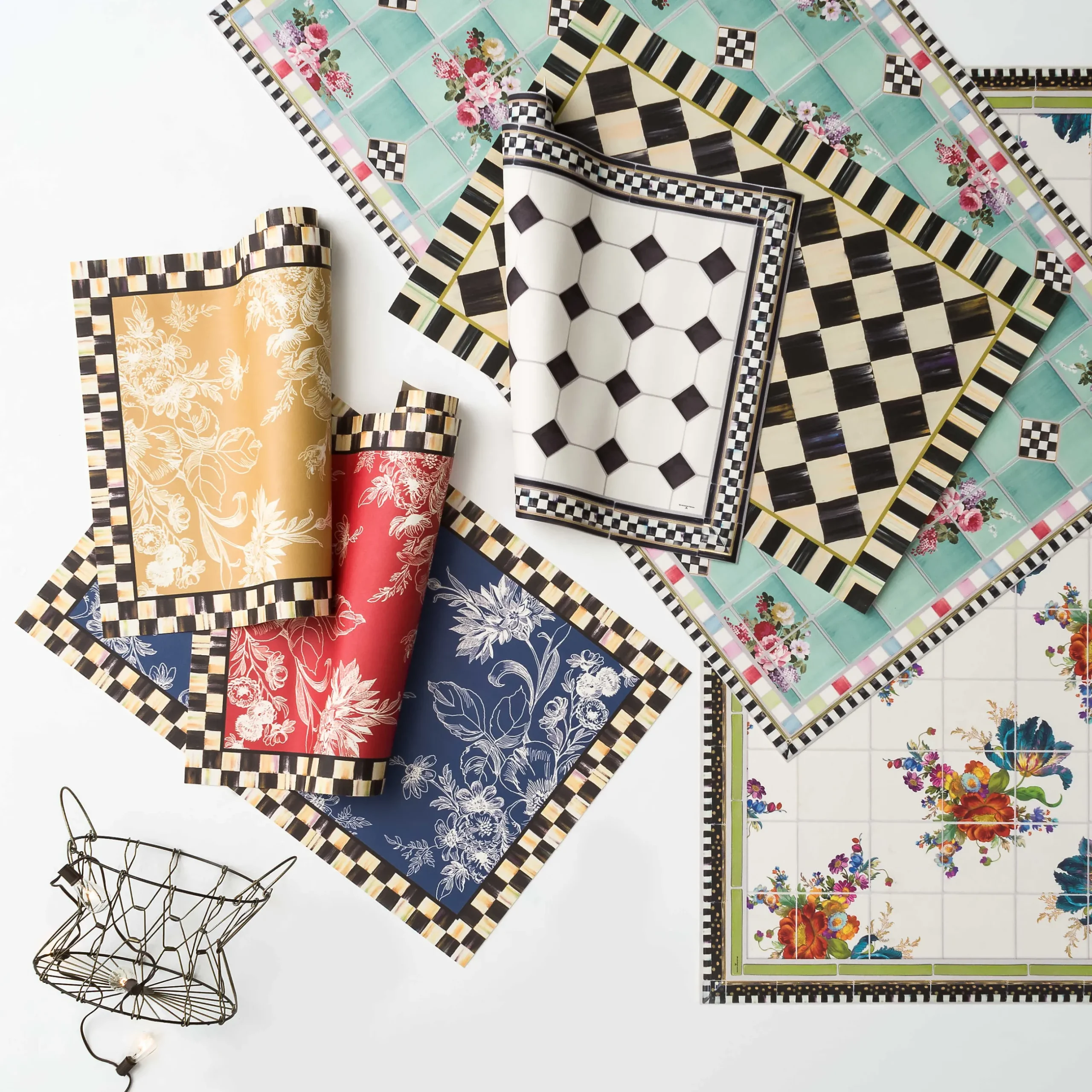 Rugs|MacKenzie-Childs Courtly Check Floor Mat - 2' x 3'