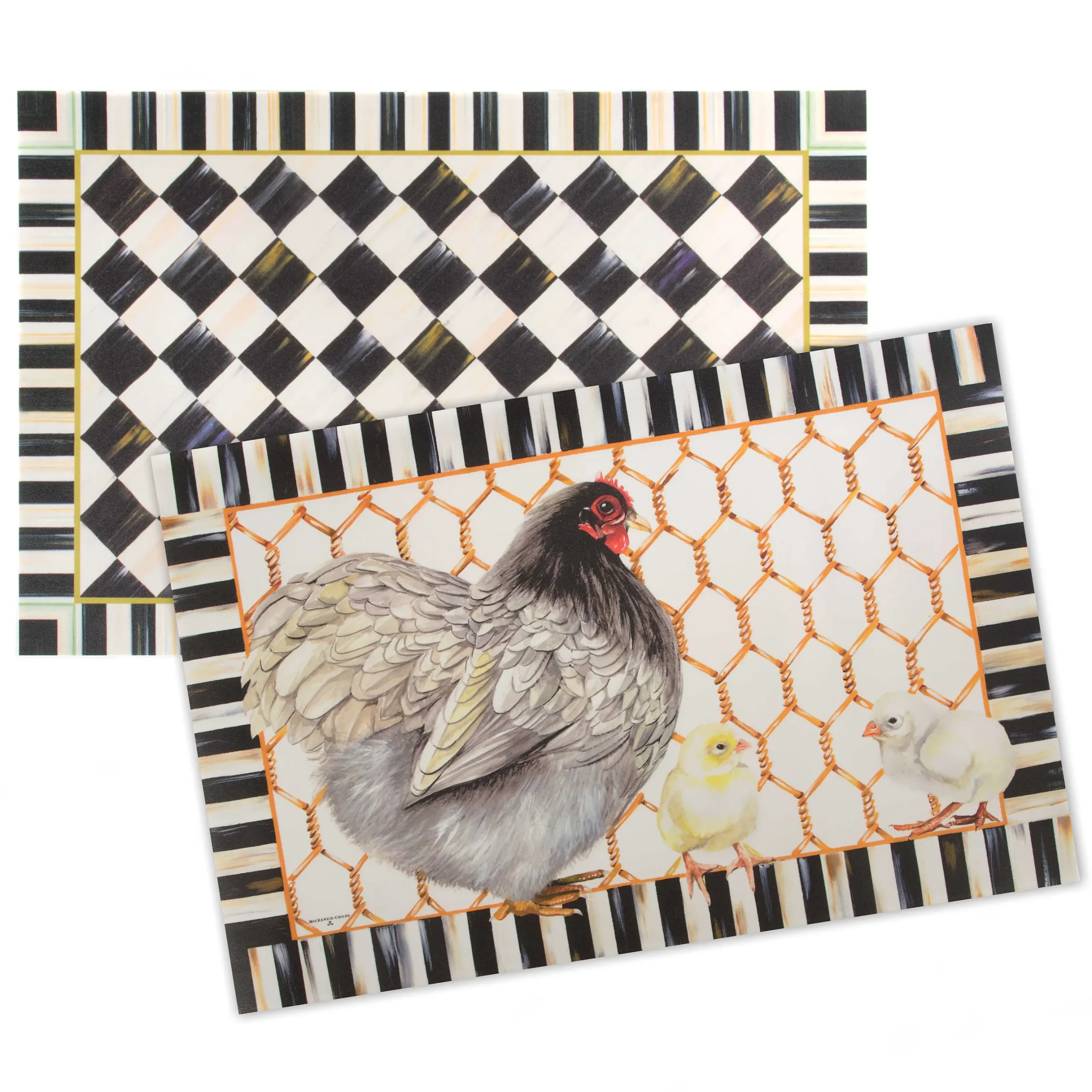 Rugs|MacKenzie-Childs Courtly Check Floor Mat - 2' x 3'