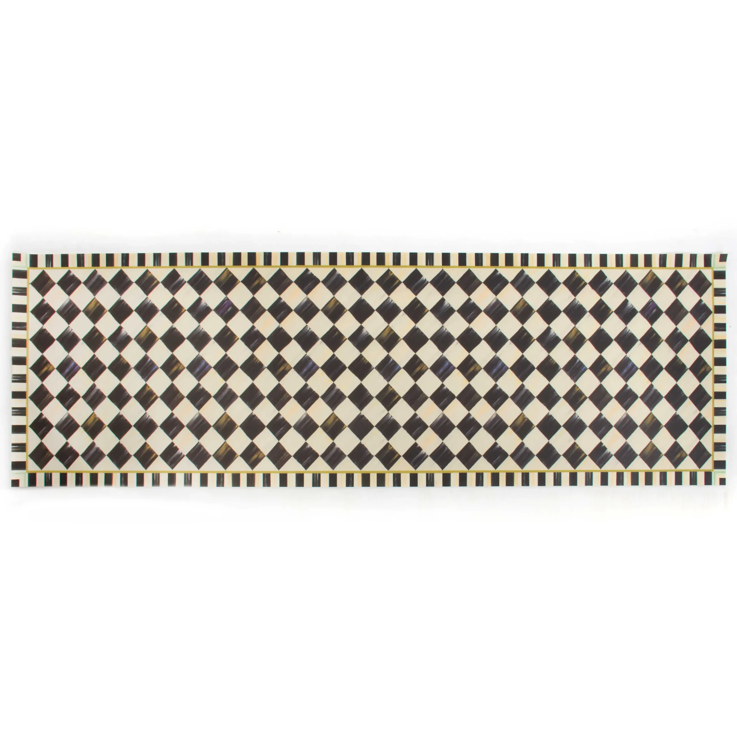 Rugs|MacKenzie-Childs Courtly Check Floor Mat - 2'6 x 8' Runner