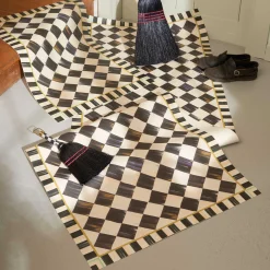 Rugs|MacKenzie-Childs Courtly Check Floor Mat - 2'6 x 8' Runner
