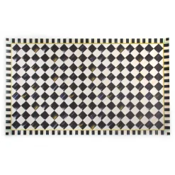 Rugs|MacKenzie-Childs Courtly Check Floor Mat - 3' x 5'