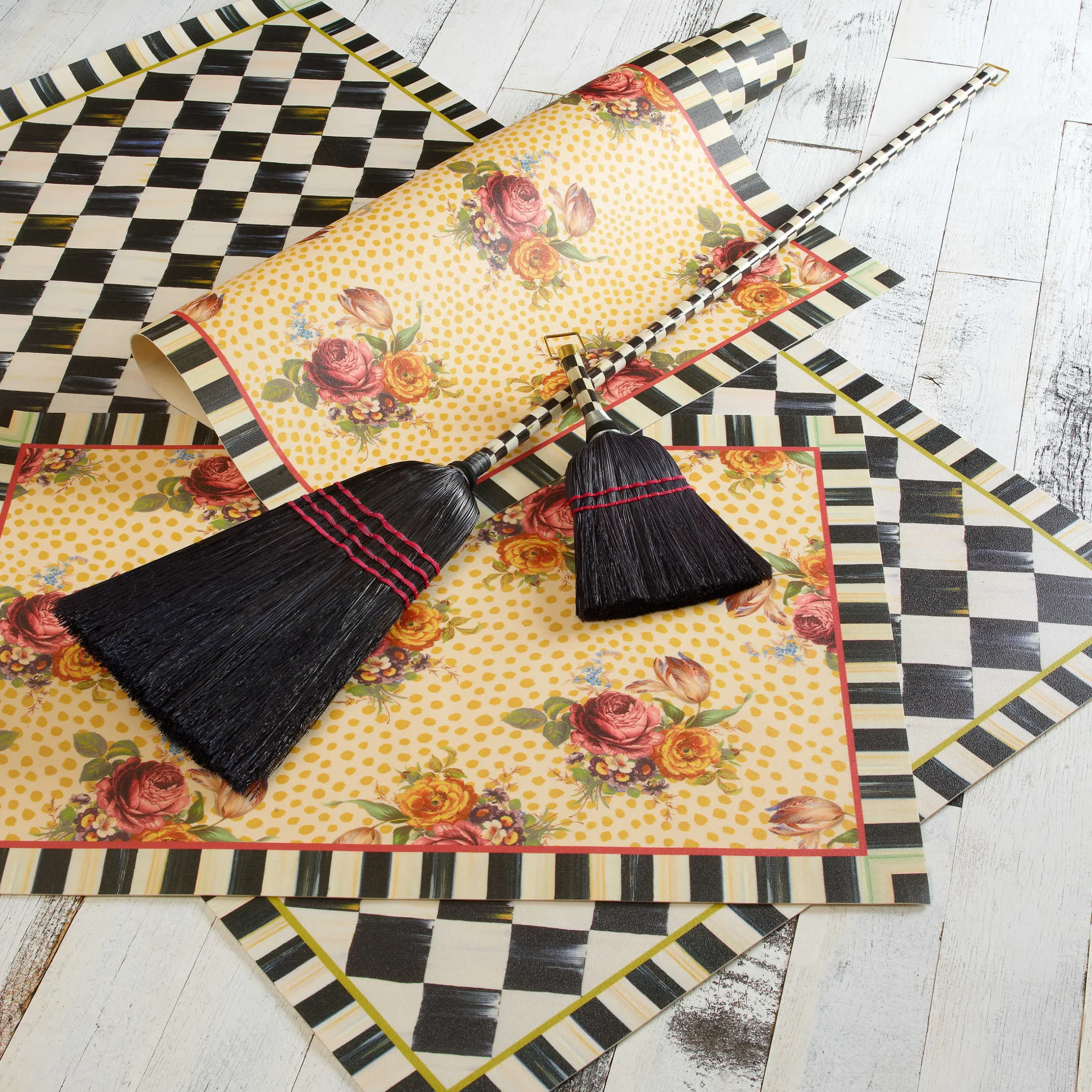 Rugs|MacKenzie-Childs Courtly Check Floor Mat - 3' x 5'
