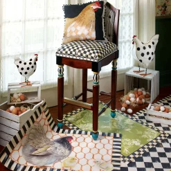 Rugs|MacKenzie-Childs Courtly Check Floor Mat - 3' x 5'