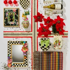 Bar Entertaining|Serveware|MacKenzie-Childs Courtly Check Fluted Heart Plate