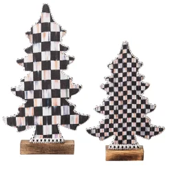 Holiday|Decor Sets|MacKenzie-Childs Courtly Check Forest Trees, Set of 2