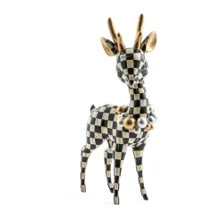 Holiday|Room Accents|MacKenzie-Childs Courtly Check Gold Deary Deer