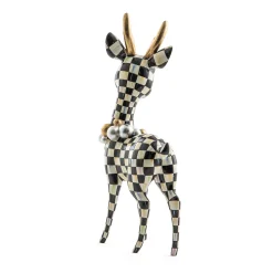Holiday|Room Accents|MacKenzie-Childs Courtly Check Gold Deary Deer
