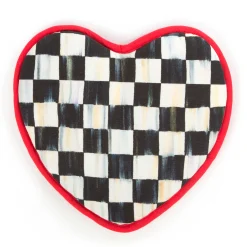 Kitchen & Table Linens|MacKenzie-Childs Courtly Check Heart Potholder