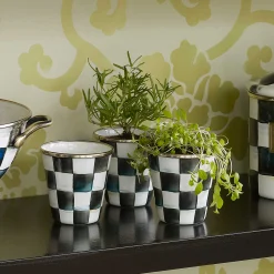 Spring|The Fall Shop|MacKenzie-Childs Courtly Check Herb Pots, Set of 3