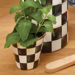 Spring|The Fall Shop|MacKenzie-Childs Courtly Check Herb Pots, Set of 3