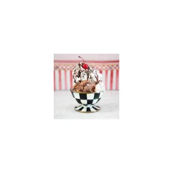 Kitchen & Dining Sets|Dinnerware & Flatware|MacKenzie-Childs Courtly Check Ice Cream Dishes, Set of 4