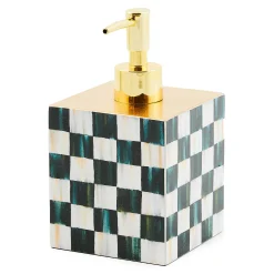 Bath & Bath Accessories|MacKenzie-Childs Courtly Check Lacquer Soap Pump