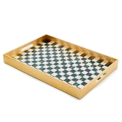 Room Accents|MacKenzie-Childs Courtly Check Lacquer Tray