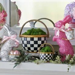 Easter|Spring|MacKenzie-Childs Courtly Check Large Basket