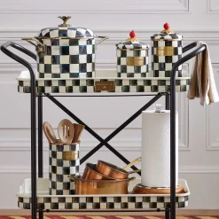 Room Accents|Kitchen Storage & Organization|MacKenzie-Childs Courtly Check Large Canister